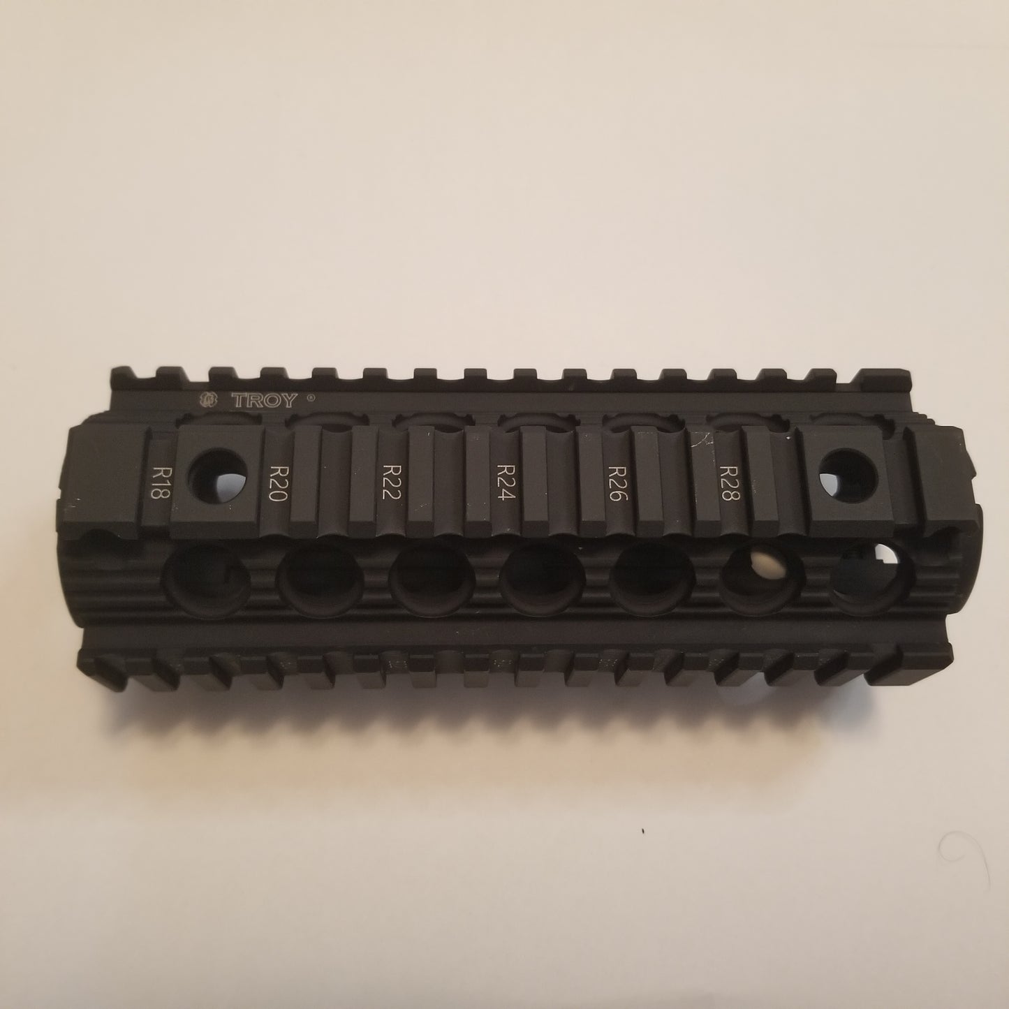 Troy Industries 7" Drop-in Modular Rail - Carbine Length, Black (Open Box)