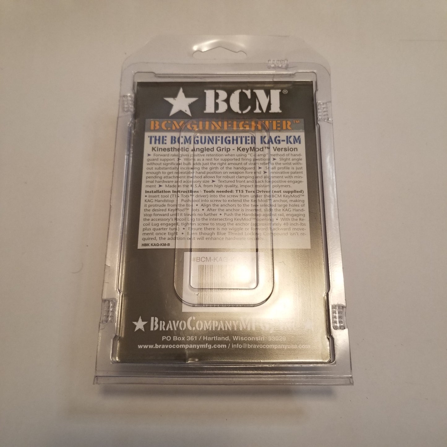 BCM KAG Grip, KeyMod - Black (New)