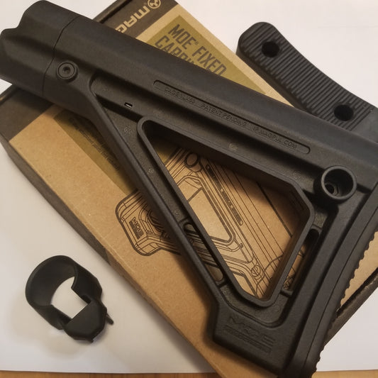 Magpul MOE Fixed Carbine Stock - Black w/ Extended Buttpad (Used)